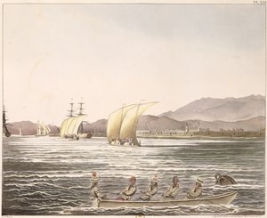 Manila manzarası, Filipinler, 1826 by Ludwig Choris